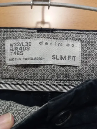 Pantalones Denim Co. Slim fit talla 40