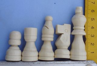 Piezas de ajedrez de madera