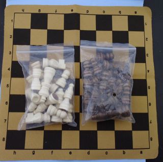 Piezas de ajedrez de madera