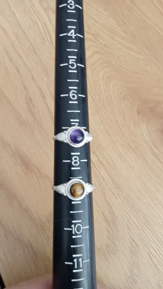 2 anillos de plata de ley 925 nuevo