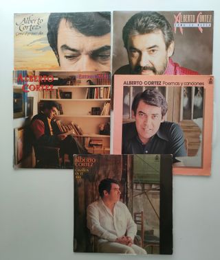 Lote 5 LP discos de vinilo de Alberto Cortez