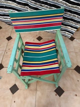 Silla de madera comoda como nueva