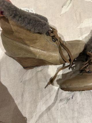 Botas mujer,  para el frio, con cuña talla 39