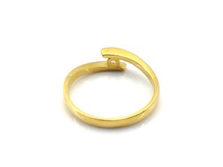 sortija oro 18k con piedra con circonita t. 16 (17,84 mm)