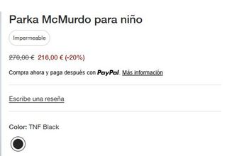 Cazadora niño McMurdo The North Face.