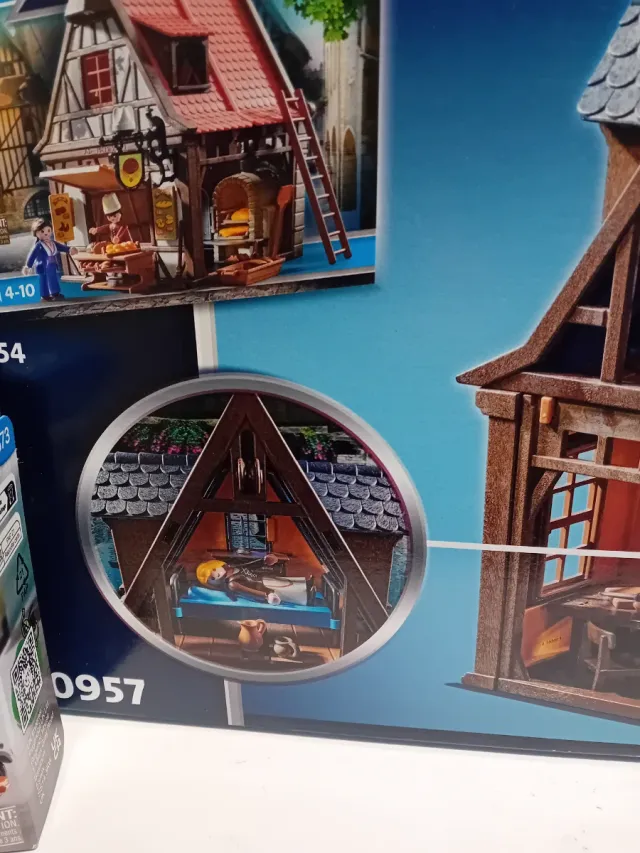 Playmobil casa vintage y scooter mochilero precint