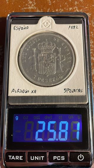 5 pesetas 1882 - Alfonso XII