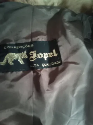 Solo hoy baja Abrigo piel pelo natural conejo NUEV