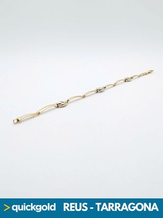 040-05-00414 PULSERA ORO DE 18K GRANO DE CAFE