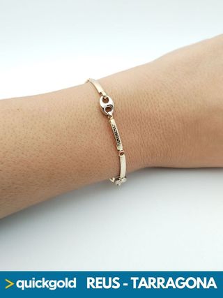 040-05-00414 PULSERA ORO DE 18K GRANO DE CAFE