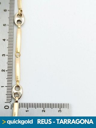 040-05-00414 PULSERA ORO DE 18K GRANO DE CAFE