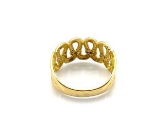 anillo oro 18k con piedra con circonita