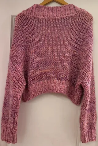 Cárdigan rosa de punto Pull&Bear