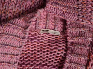 Cárdigan rosa de punto Pull&Bear