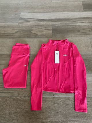 Conjunto Alo Yoga Rosa Talla S