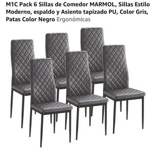 ✅6 SILLAS mod. MARMOL Nuevo