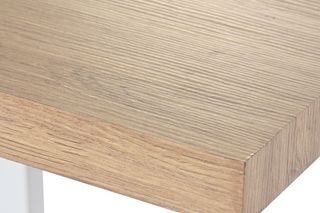 MESA COMEDOR MDF HIERRO BL 160X90X75 4CM. GROSOR