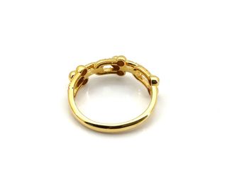 anillo oro 18k con piedra con circonita