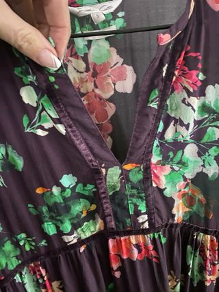 Vestido largo de estampado exclusivo S