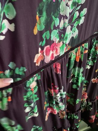 Vestido largo de estampado exclusivo S