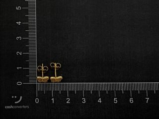 pendientes oro 18k con piedra con circonita