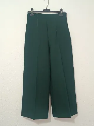 Pantalón ancho cintura alta