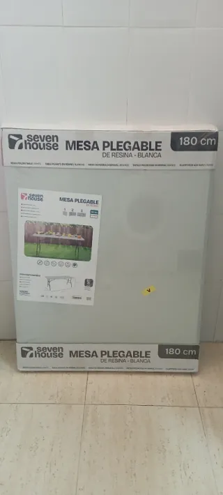 Mesa plegable 180cm alquiler