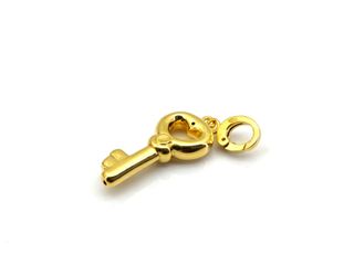 colgante oro 18k con piedra con circonita,nacar