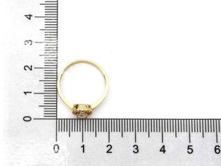 sortija oro 18k con piedra con circonita