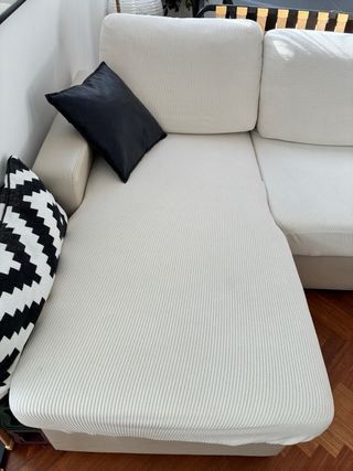 Sofa cama con chaiselongue Ikea Eco piel