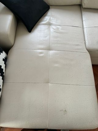 Sofa cama con chaiselongue Ikea Eco piel