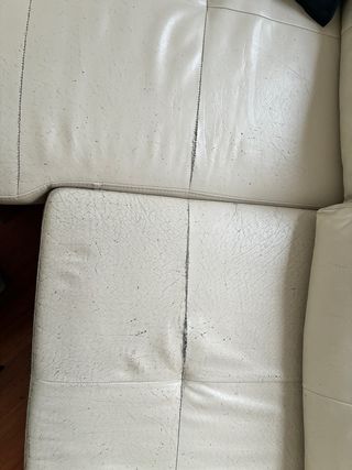 Sofa cama con chaiselongue Ikea Eco piel