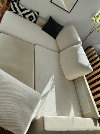 Sofa cama con chaiselongue Ikea Eco piel