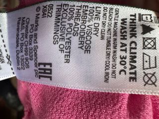 Vistosa blusa rosa en viscosa, curvy