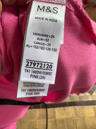 Vistosa blusa rosa en viscosa, curvy