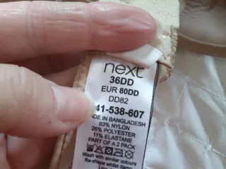 NEXT padded underwired bra uk 36DD spain 95E