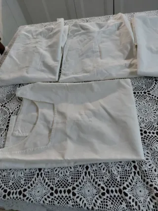 4 camicie da notte ricamate lino M