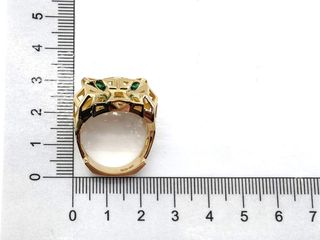 anillo oro 18k con piedra con circonita