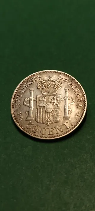 50 Cts 1894. Plata.