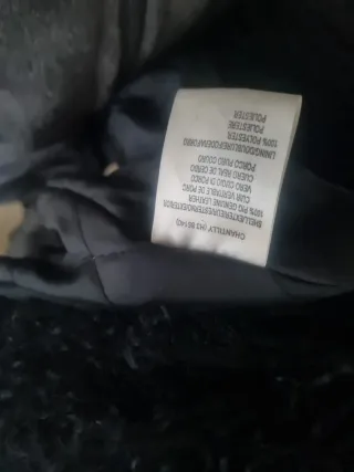 Abrigo Rene Derhy Negro Piel