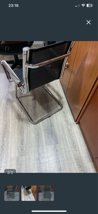 Sedia da ufficio in acciaio e nero 65€ unità