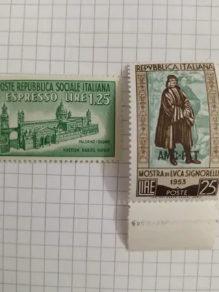 Francobolli nuovi RSI e AMG FTT anni 40 e 53