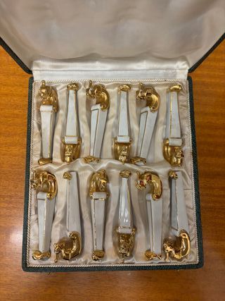 **Reposacuchillos Art Déco de porcelana, Robj Parí