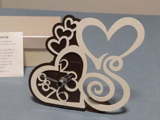 Orologio San Valentino in metallo