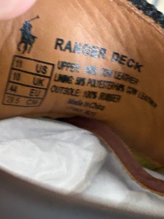 Polo Ralph Lauren zapatos náuticos piel 44
