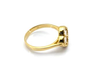 anillo oro 18k con piedra con nacar