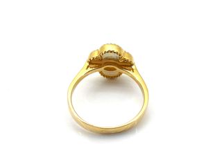 anillo oro 18k con piedra con nacar