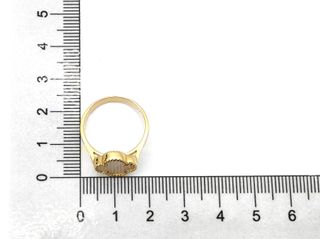 anillo oro 18k con piedra con nacar
