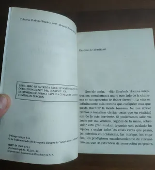 Lote Libros Sherlock Holmes