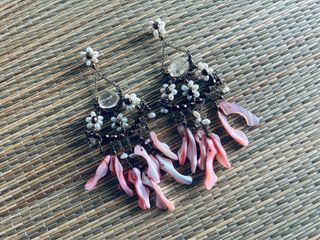 Pendientes Hippies Colgantes Con Corales
